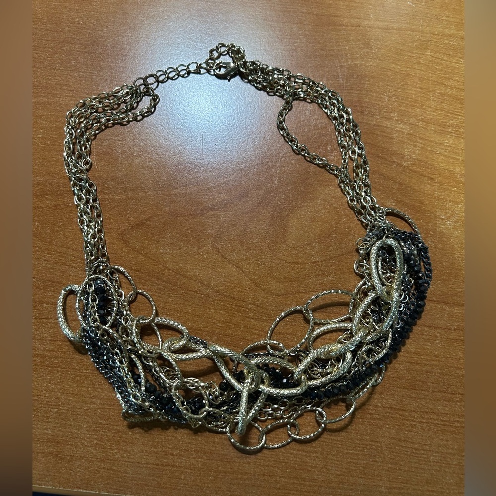 INC International Concepts Gold and Black Necklace